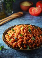 A traditional Turkish bulgur salad - Kisir