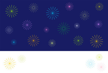 花火 花 オブジェ 模様 幾何学 シルエット RGBカラー