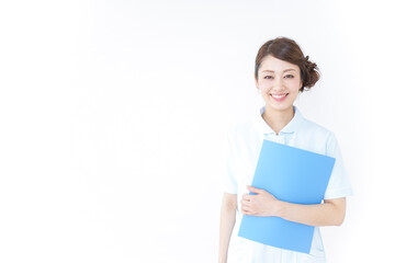 nurse having documents