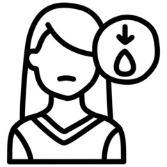 handdrawn anemia icon