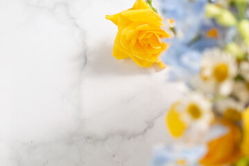 黄色のバラ　父の日の花束