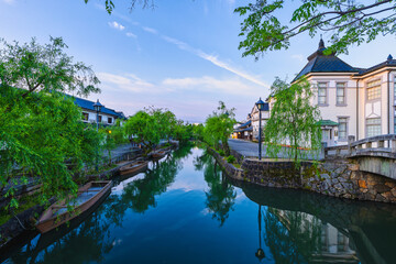 倉敷美観地区の朝景(岡山県倉敷市)