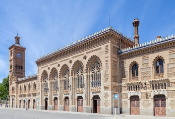 View of the railway station in Toledo - obrazy, fototapety, plakaty