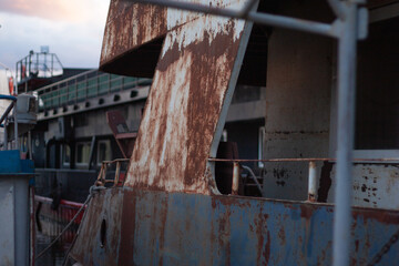 old abandoned boat