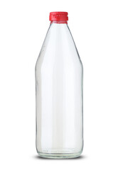 glass empty vinegar bottle