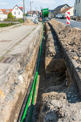 Verlegung, Baustelle,