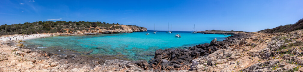 Fototapeta na wymiar Mallorca | Majorca | Cala Varques – abgelegenes Strandparadies bei Porto Cristo | Spanien | Panorama