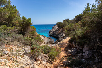 Fototapeta na wymiar Mallorca | Majorca | Cala Varques – abgelegenes Strandparadies bei Porto Cristo | Spanien