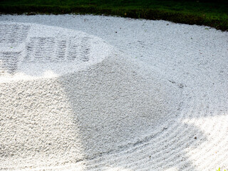 traditional  Japanese dry landscape garden