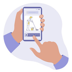 Make order Cleaning service Household Cell phone