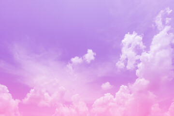 vintage of colorful cloud and sky abstract for background, soft color and pastel color