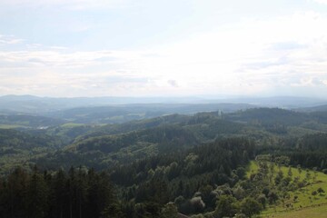 Panorama of Liptál, Czech republic