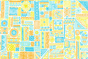 Traditional african vector seamless pattern design
