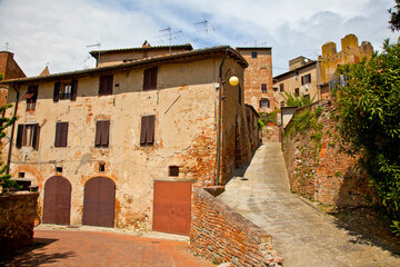 Obraz premium Certaldo, Toscana, Siena