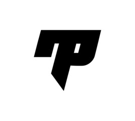 initial letter TP logo or icon monogram