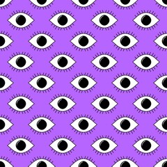 Halloween seamless eyes pattern for fabrics and packaging and gifts and linens and kids and hobbies