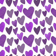 Fototapeta na wymiar Seamless valentines pattern with hearts for postcard and gifts and cards 