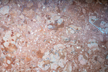 Marble mosaic as a background for further graphic works.