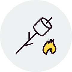 Inclined Marshmallow Icon