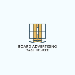 Board advertising logo icon design 