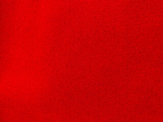 red velvet fabric texture used as background. Empty red fabric background of soft and smooth textile material. There is space for text.