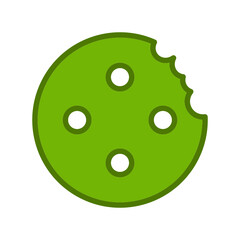 Marie Biscuit With Bite Icon