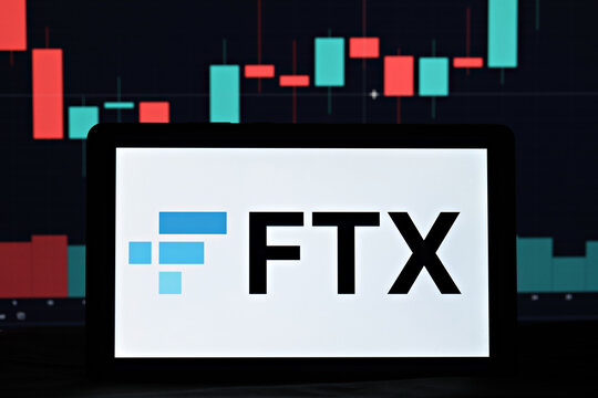 FTX editorial. Illustrative photo for news about FTX - a cryptocurrency exchange