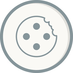 Marie Biscuit With Bite Icon