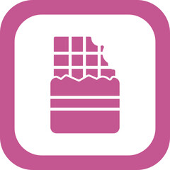 Chocolate Tablet With Bite Icon