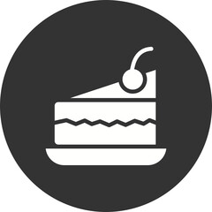 Piece Of Cake On Plate Icon