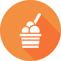 Ice Cream Balls On Cup Icon
