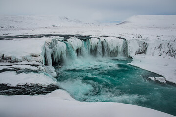 Godafoss waterfall in north Iceland