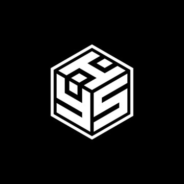 HYS Letter Hexagon Logo Design Template