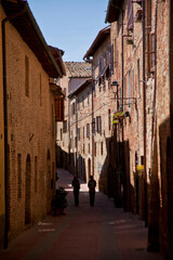 Naklejka na ściany i meble Casole d'elsa, Siena, Toscana Italia