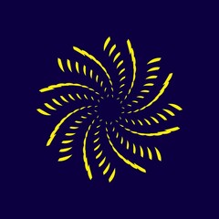 Geometric abstract symbols, beautiful ornament designs, floral background decorations, single star patterns, ribbons, fireworks, starflakes, starbursts, mandalas, logos, icons, vector templates. Suita