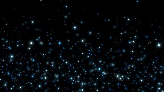 blue dust particles animation video
