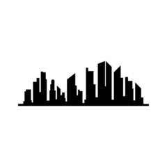 Obraz premium city skyline silhouette design vector