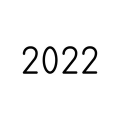 2022 simple icon vector. Flat design