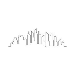 modern city skyline design vector