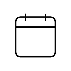 Calendar simple icon, vector. Flat design