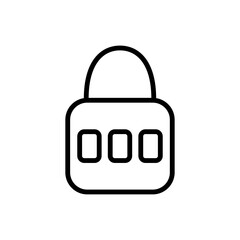Lock icon vector Flat design