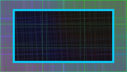 Abstract glitch art grid background image.
