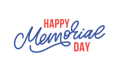 Happy Memorial Day - Stars and Stripes Letter