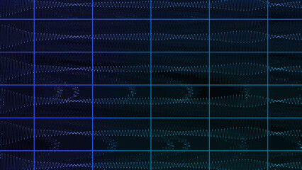 Abstract glitch art grid background image.