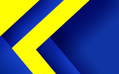 Abstract. Geometric shape navy blue and yellow color overlap background. Vector.