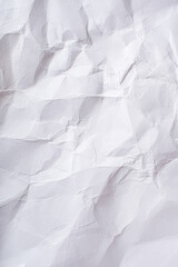 background with crumpled white paper texture