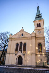 Fototapeta na wymiar Evangelical Church in Ljubljana