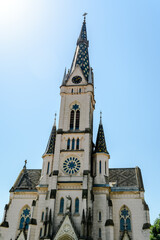 Fototapeta na wymiar Sacred Heart church in Koszeg, Hungary