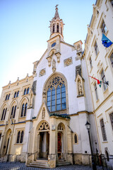 Obraz premium Saint Ursula Catholic Church in Sopron, Hungary