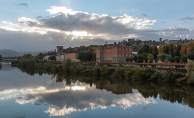 Fototapeta na wymiar L'Arno à Florence